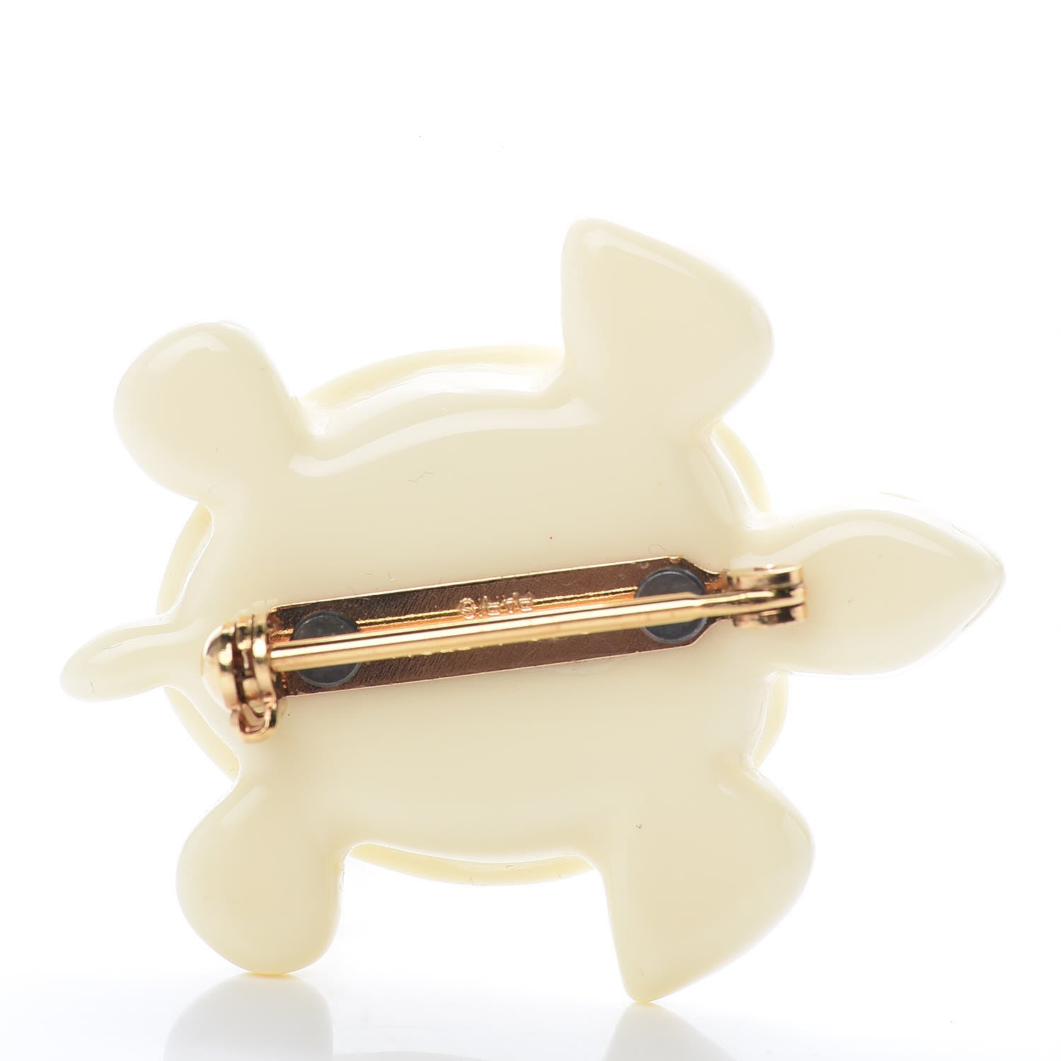 Louis Vuitton Resin Turtle Nonours Pin Brooch 3 of 4