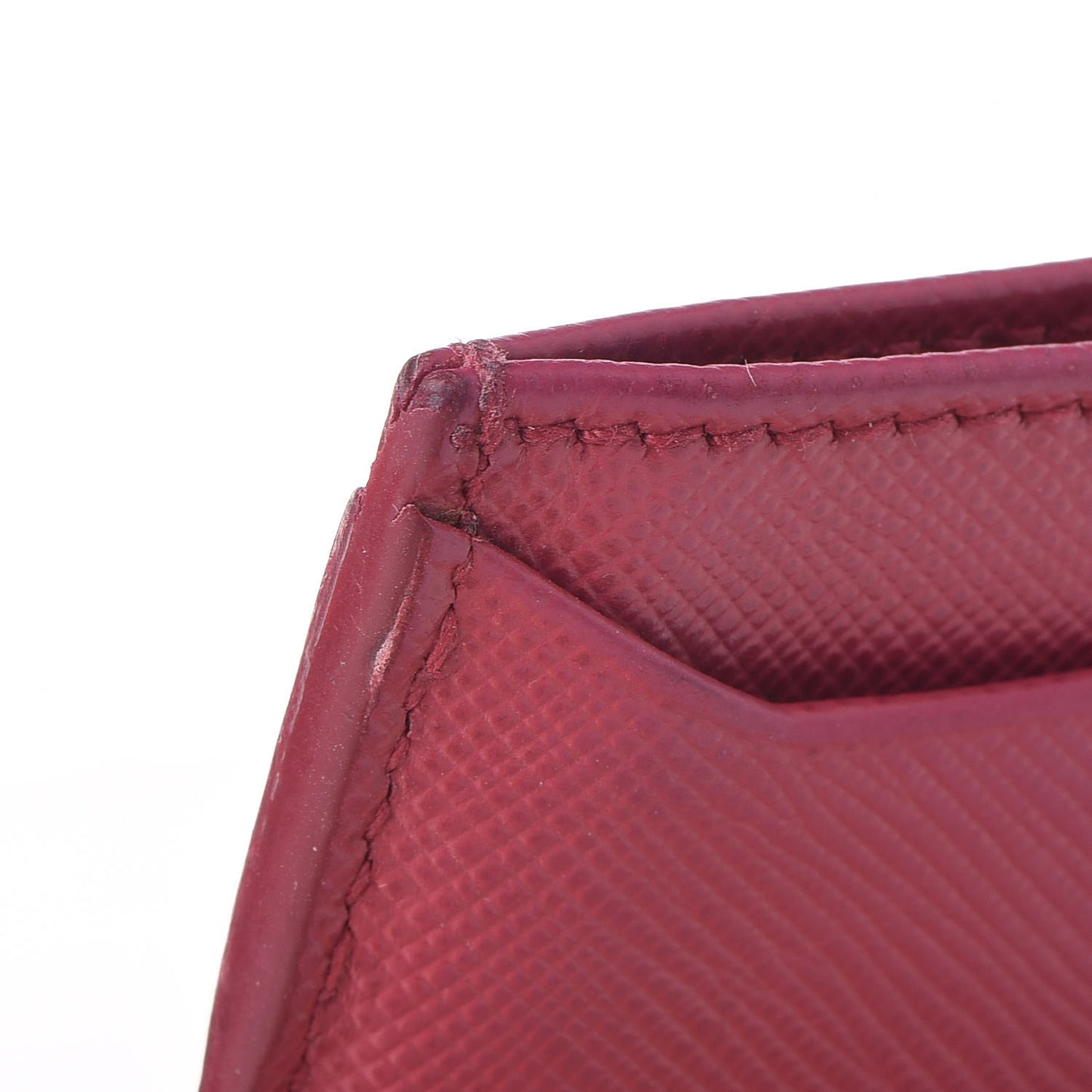 Saffiano Metal Card Case Peonia