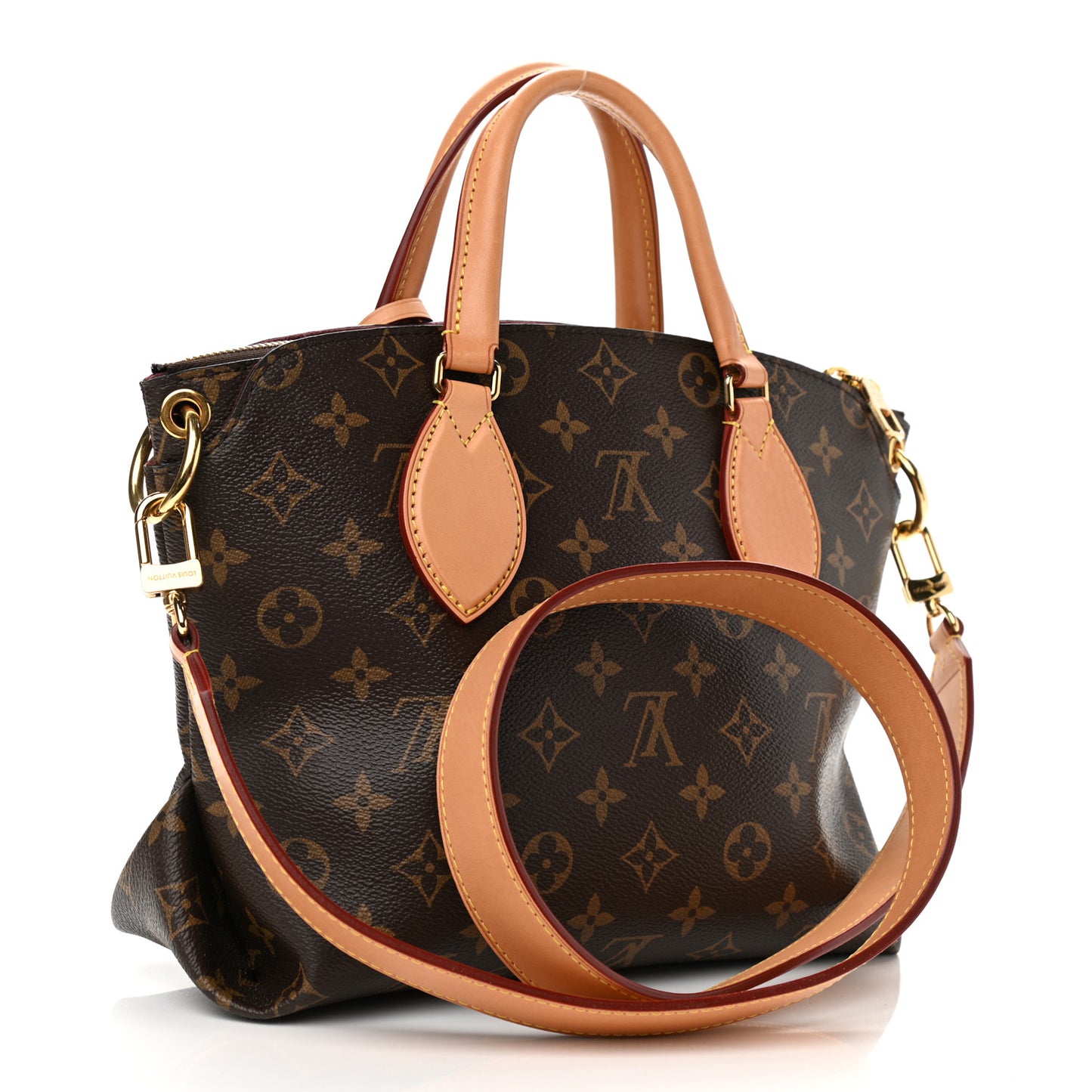 Monogram Flower Zipped Tote PM Beige
