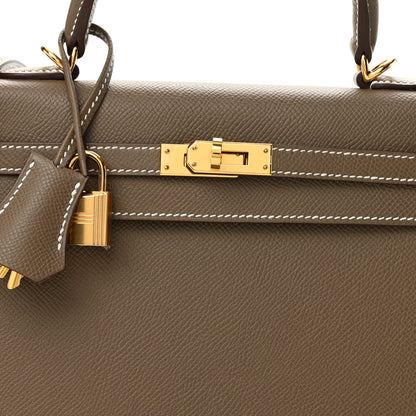Hermes Epsom Kelly Sellier 25 Etoupe 8 of 13