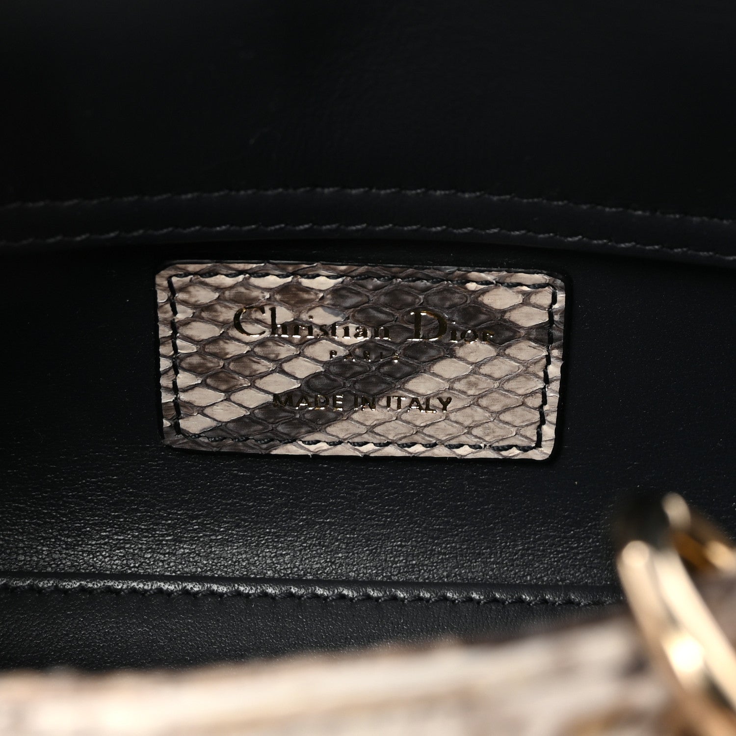 Christian Dior Snakeskin Micro Lady D-Joy Grey 5 of 9