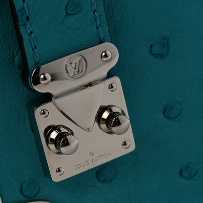 Louis Vuitton Ostrich Side Trunk PM Candy Blue 11 of 12