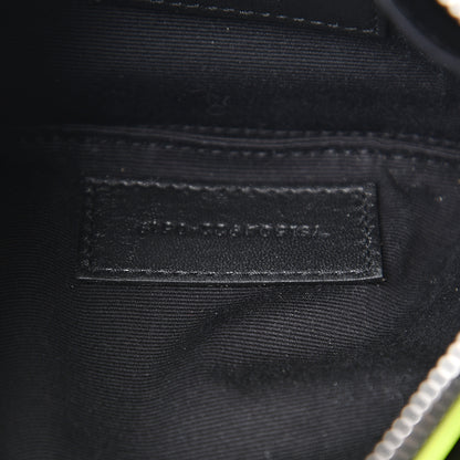 Saint Laurent Patent Grain De Poudre Matelasse Chevron Monogram Bill Pouch Neon Yellow 6 of 9
