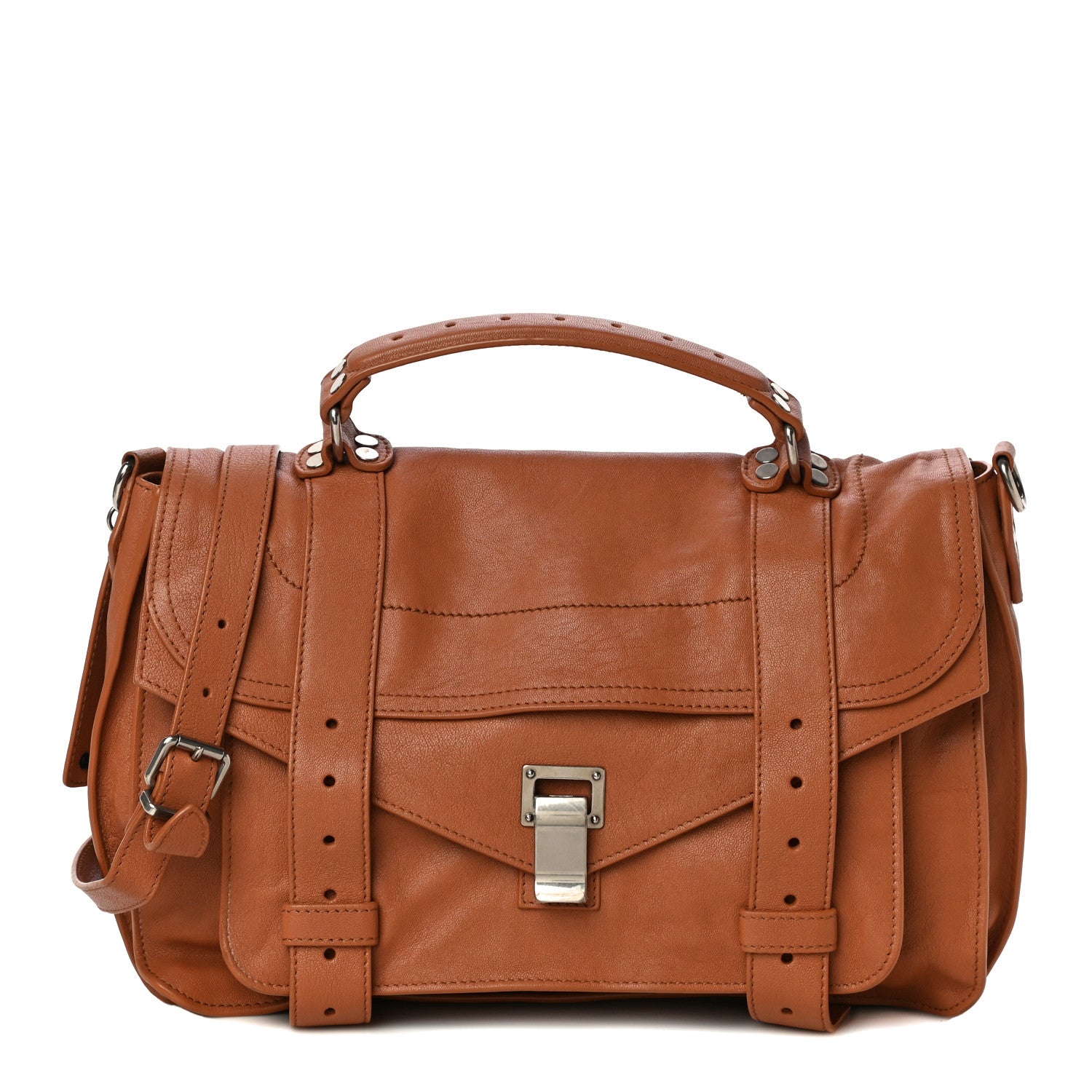Proenza Schouler Lambskin Medium PS1 Satchel Birch 1 of 15