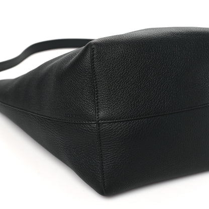 The Row Grained Calfskin Medium N/S Hook Tote Black 9 of 10