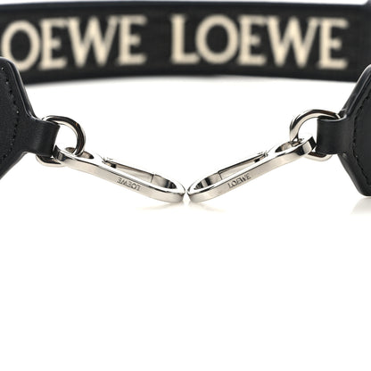 Loewe Calfskin Jacquard Anagram Strap Navy Black 4 of 4