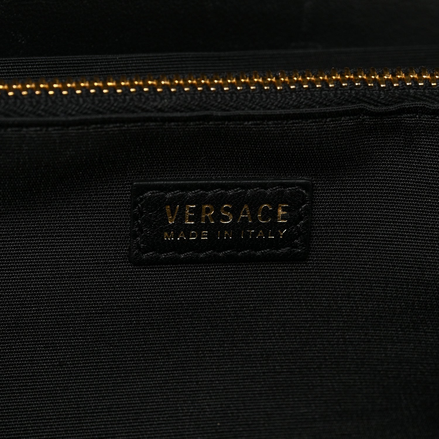 Versace Lambskin Quilted Medusa Wallet On Chain Crossbody Black 14 of 23