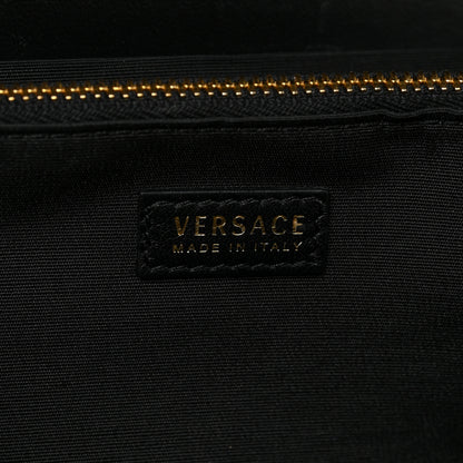Versace Lambskin Quilted Medusa Wallet On Chain Crossbody Black 14 of 23