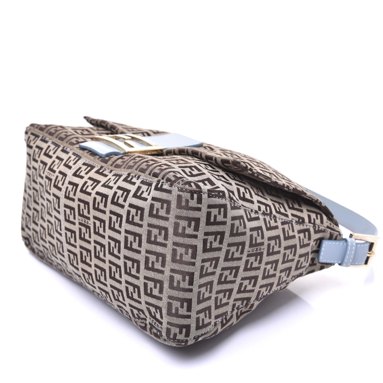 Fendi Zucchino Vitello Mama Baguette Mogano Panna Grigio Lunai 7 of 13