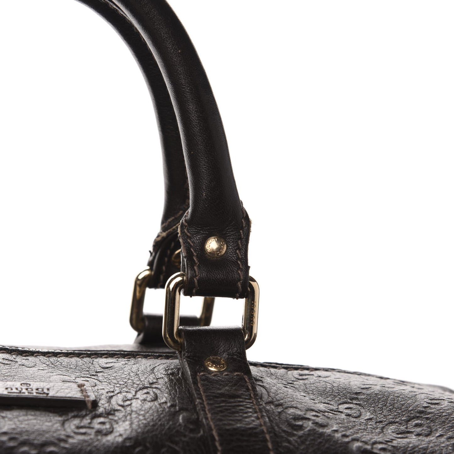 Guccissima Large Carry On Duffle Chocolate