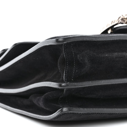Gucci Suede Medium Dionysus Messenger Bag Black 9 of 12