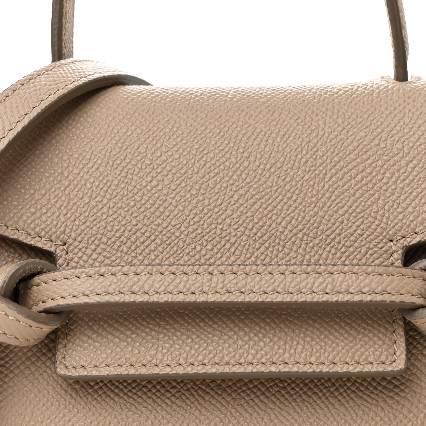 Grained Calfskin Pico Belt Bag Light Taupe