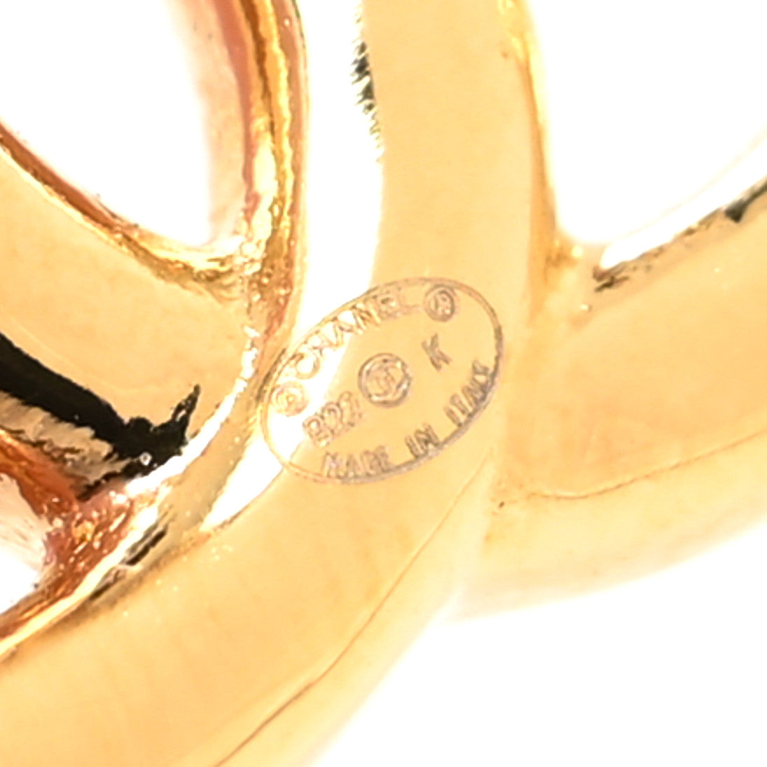 Crystal Wheat CC Earrings Gold