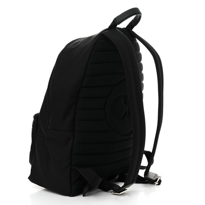 Christian Dior X KAWS Nylon Calfskin Logo Backpack Black 3 of 9