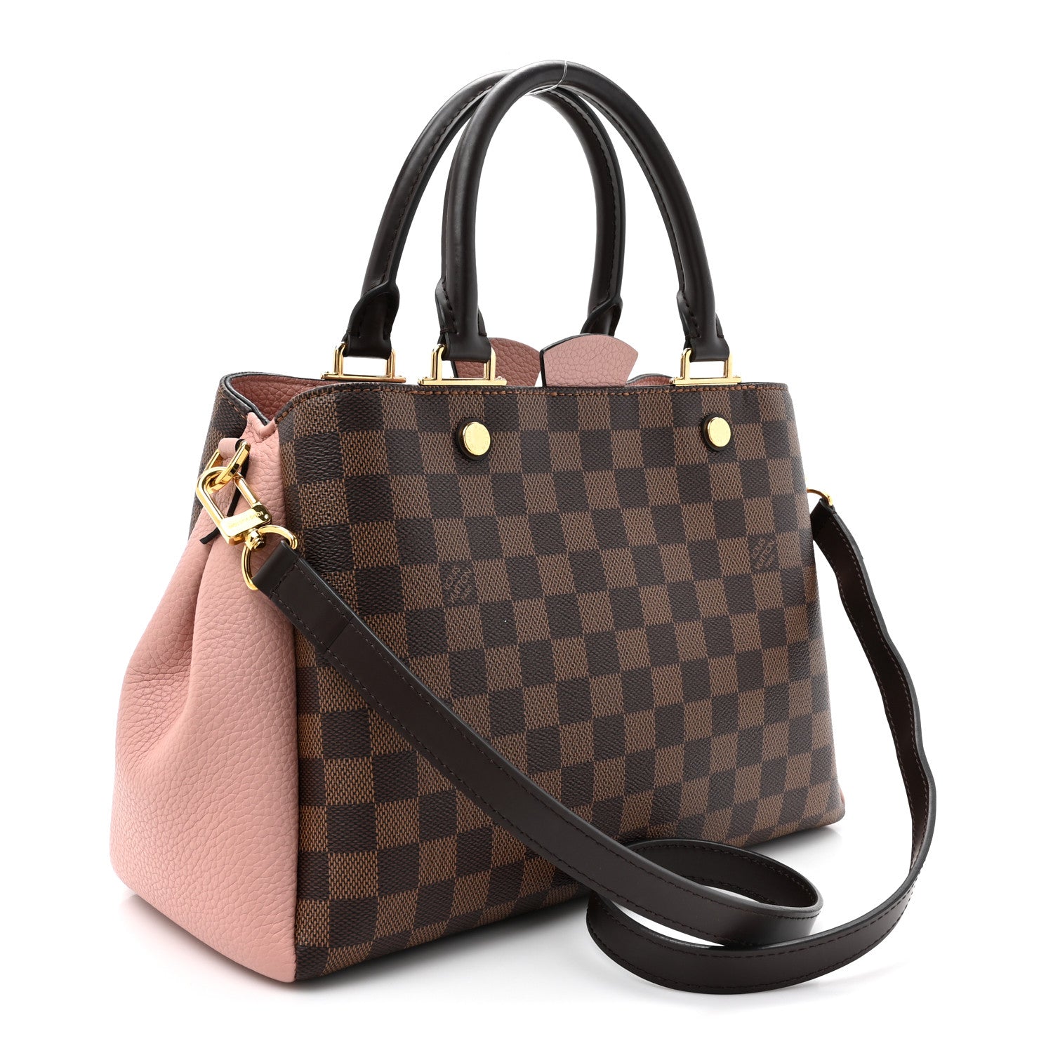 Louis Vuitton Damier Ebene Cuir Taurillon Brittany Magnolia 3 of 10