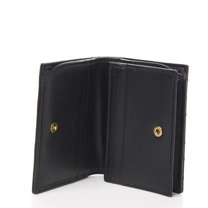 Gucci Calfskin Matelasse GG Marmont Card Case Wallet Black 4 of 7
