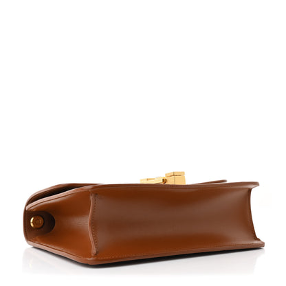 Saint Laurent Calfskin Canvas Carre Satchel Beige Brown 4 of 10