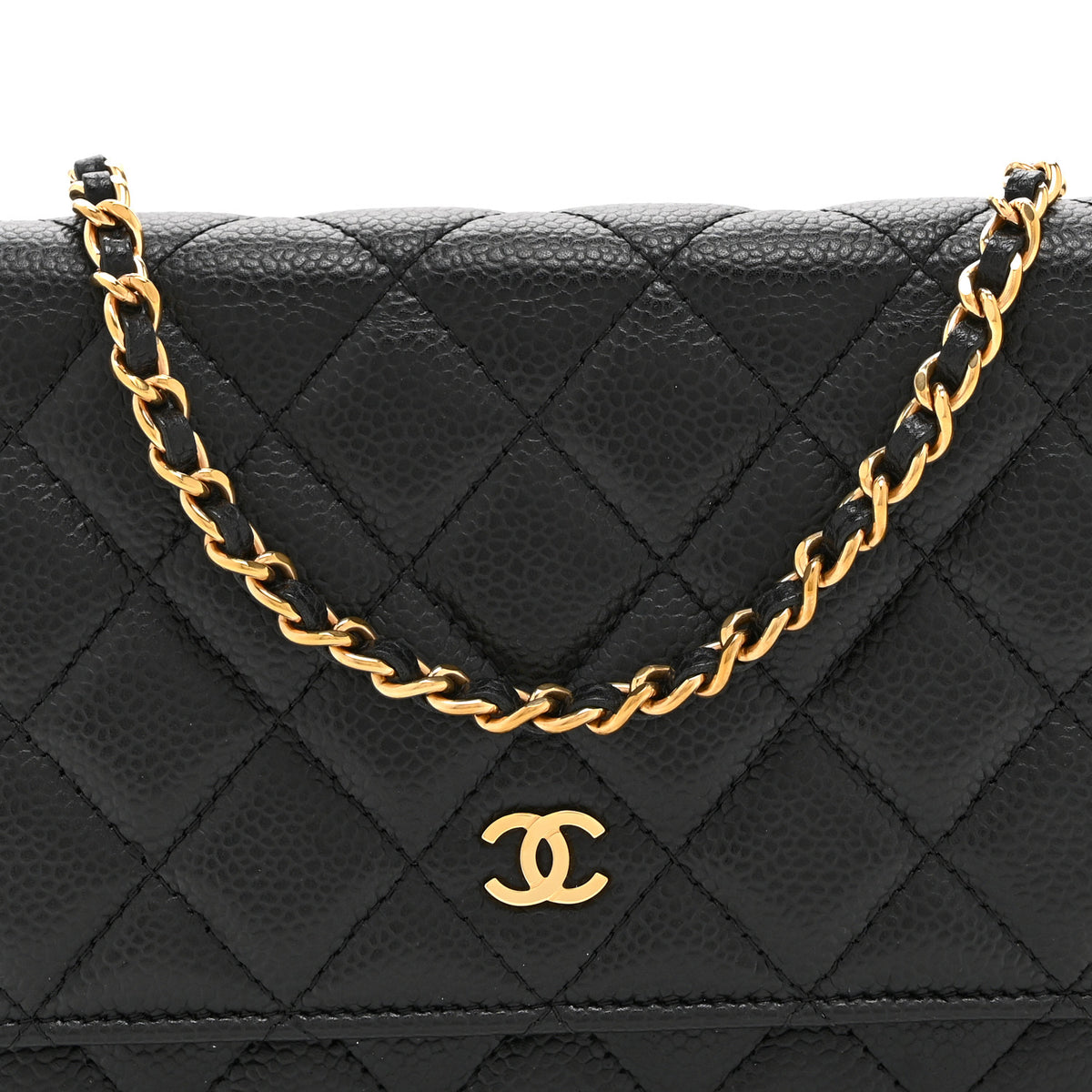 Chanel Caviar Quilted Wallet on Chain WOC Black 9 of 11