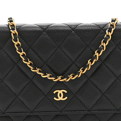 Chanel Caviar Quilted Wallet on Chain WOC Black 9 of 11