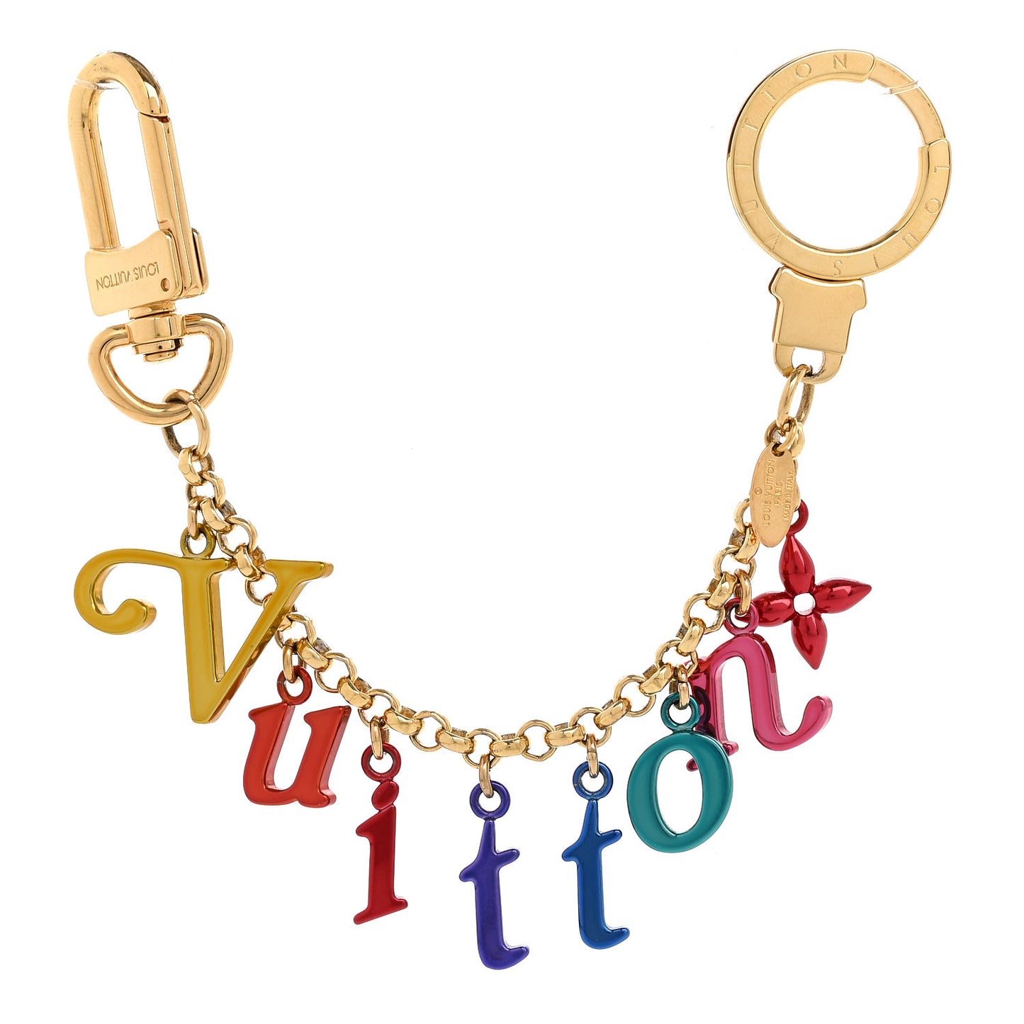 New Wave Key Chain Bag Charm Multicolor