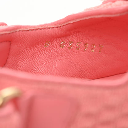 Chanel Knit Fabric Velcro Dad Sandals 38 Coral 9 of 9