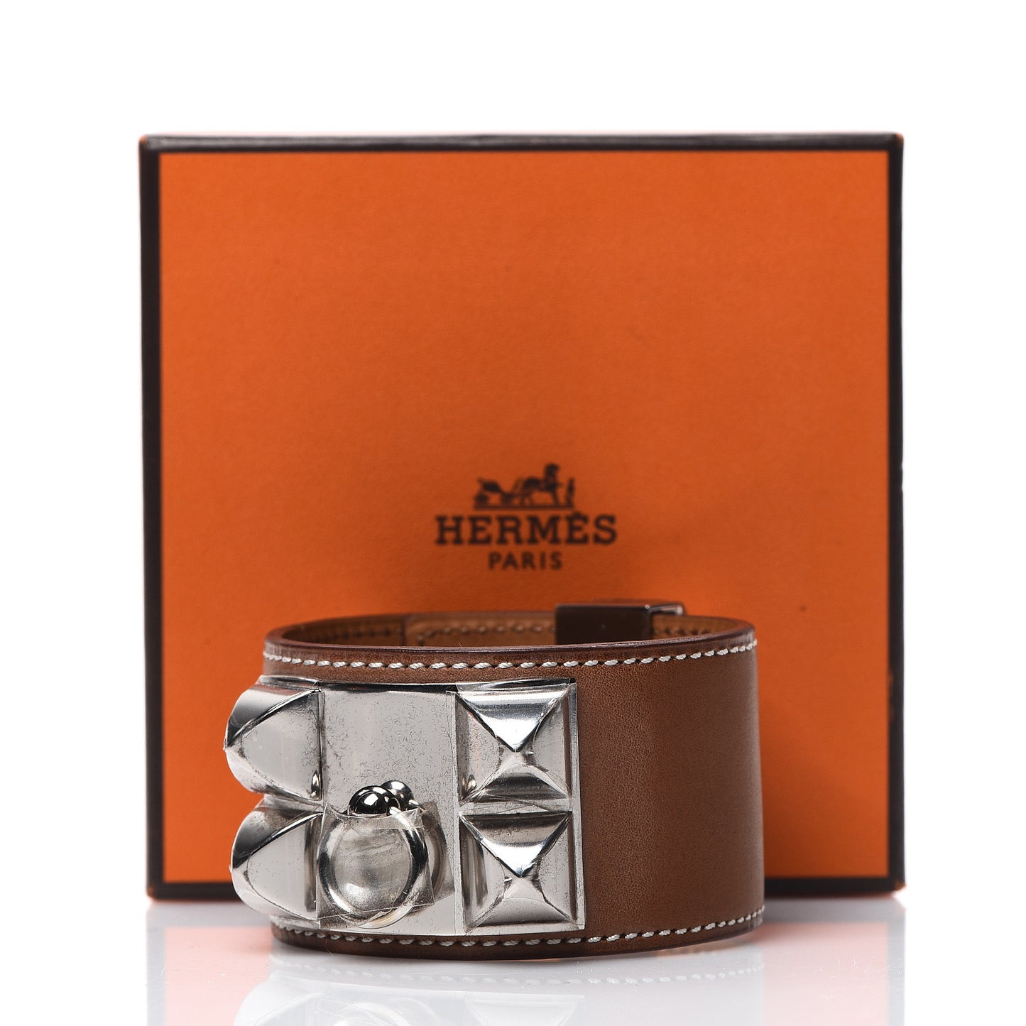 Barenia Collier De Chien CDC Bracelet L Fauve