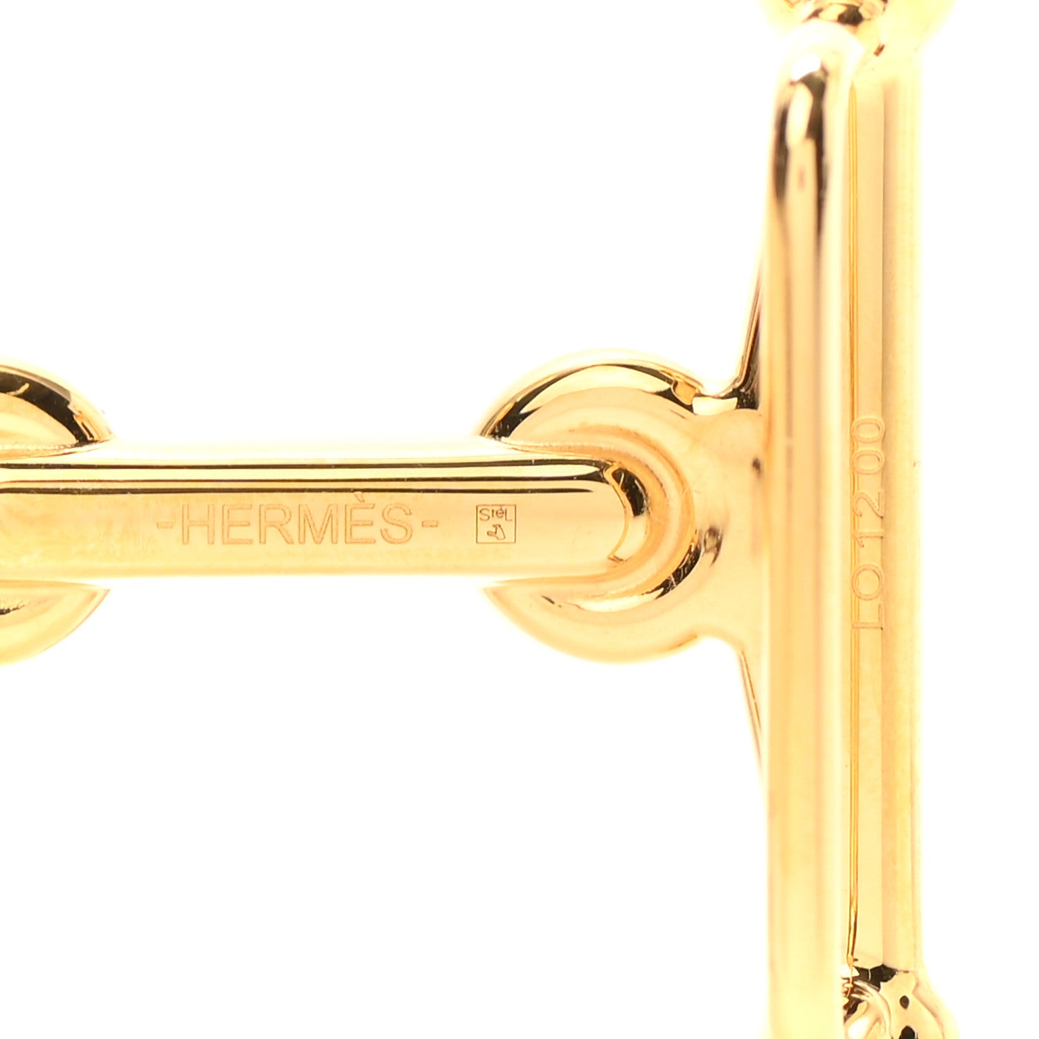 Hermes Permabrass 24mm Mors H Belt Buckle Gold 3 of 3