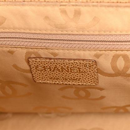 Chanel Caviar Chocolate Bar Stitched Medium Flap Beige 6 of 10