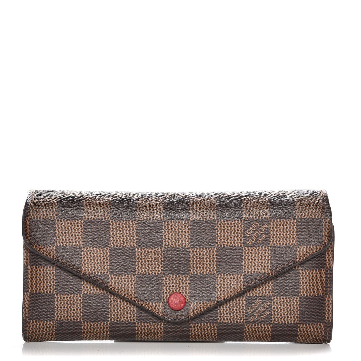 Damier Ebene Josephine Wallet Red