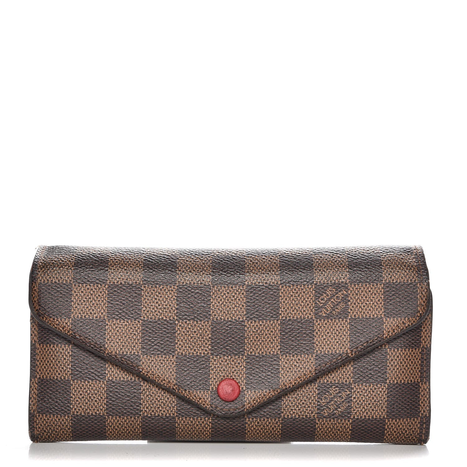 Louis Vuitton Damier Ebene Josephine Wallet Red 1 of 11