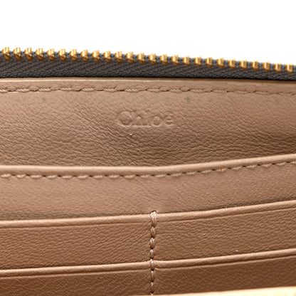 Chloe Calfskin Marcie Long Zip Around Wallet Cashmere Grey 5 of 9