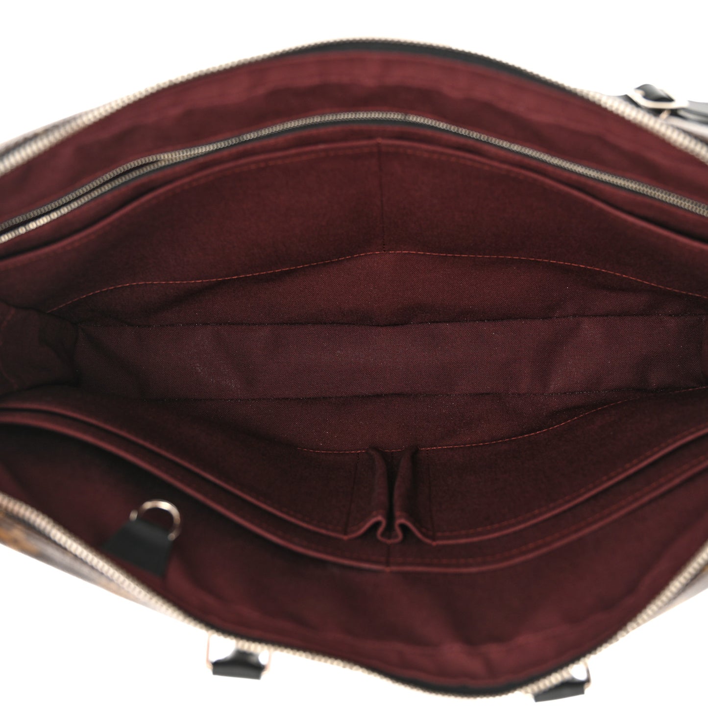 Monogram Macassar Porte Documents Voyage Soft Briefcase