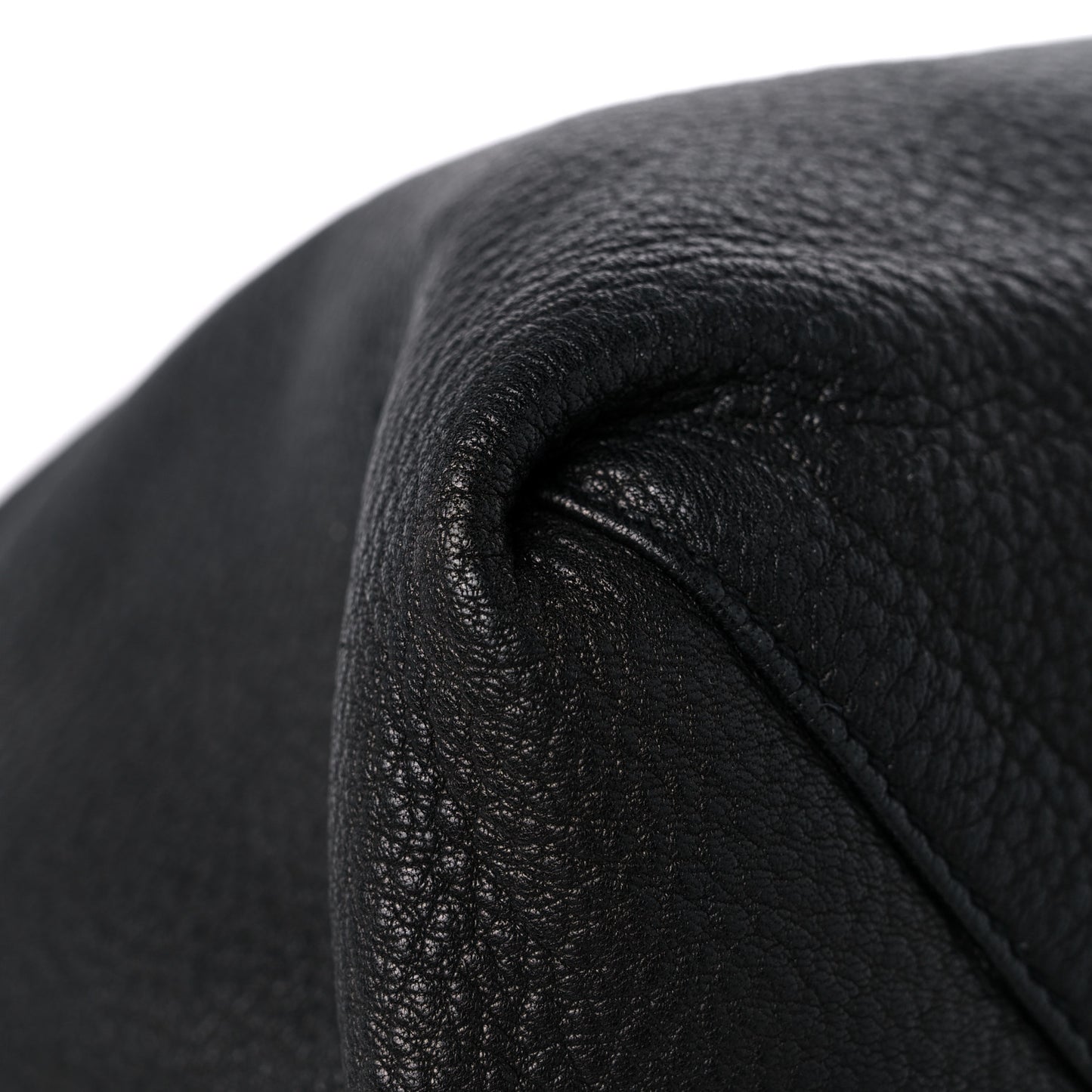 Cervo Deerskin Shopper Tote Black