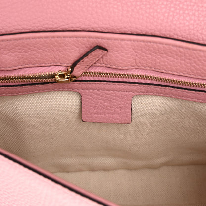 Gucci Pebbled Calfskin Medium Soho Flap Crossbody Pink 6 of 10