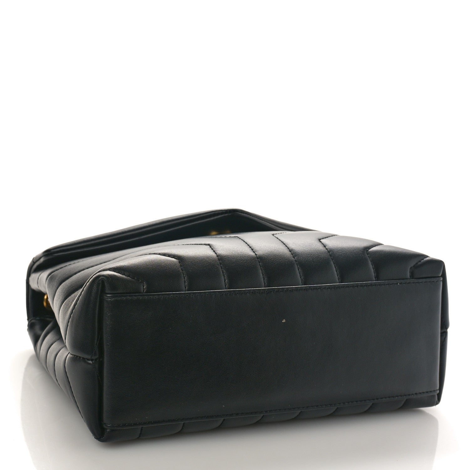 Saint Laurent Calfskin Y Quilted Monogram Small Loulou Chain Satchel Black 4 of 11