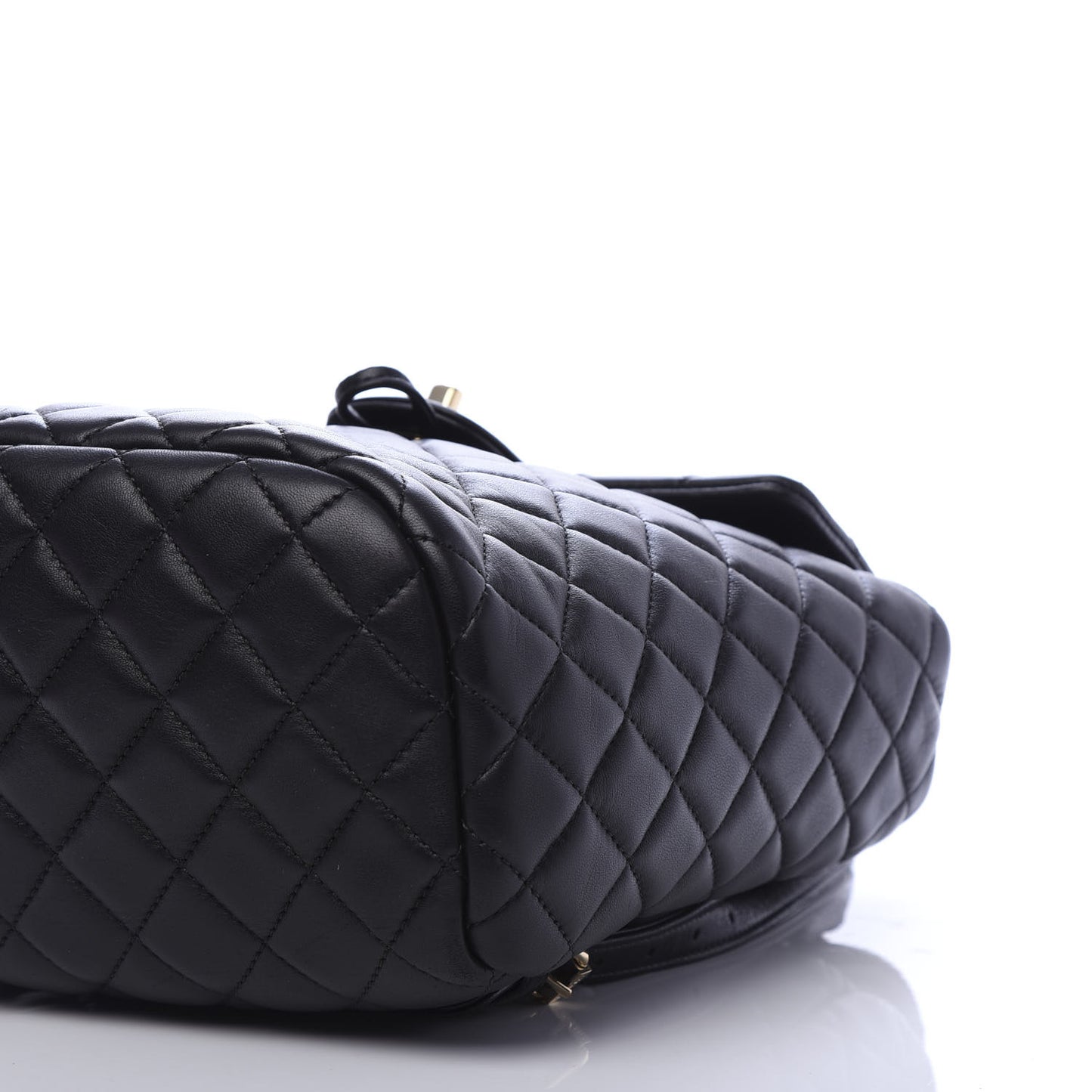 Lambskin Quilted Small Urban Spirit Backpack Black