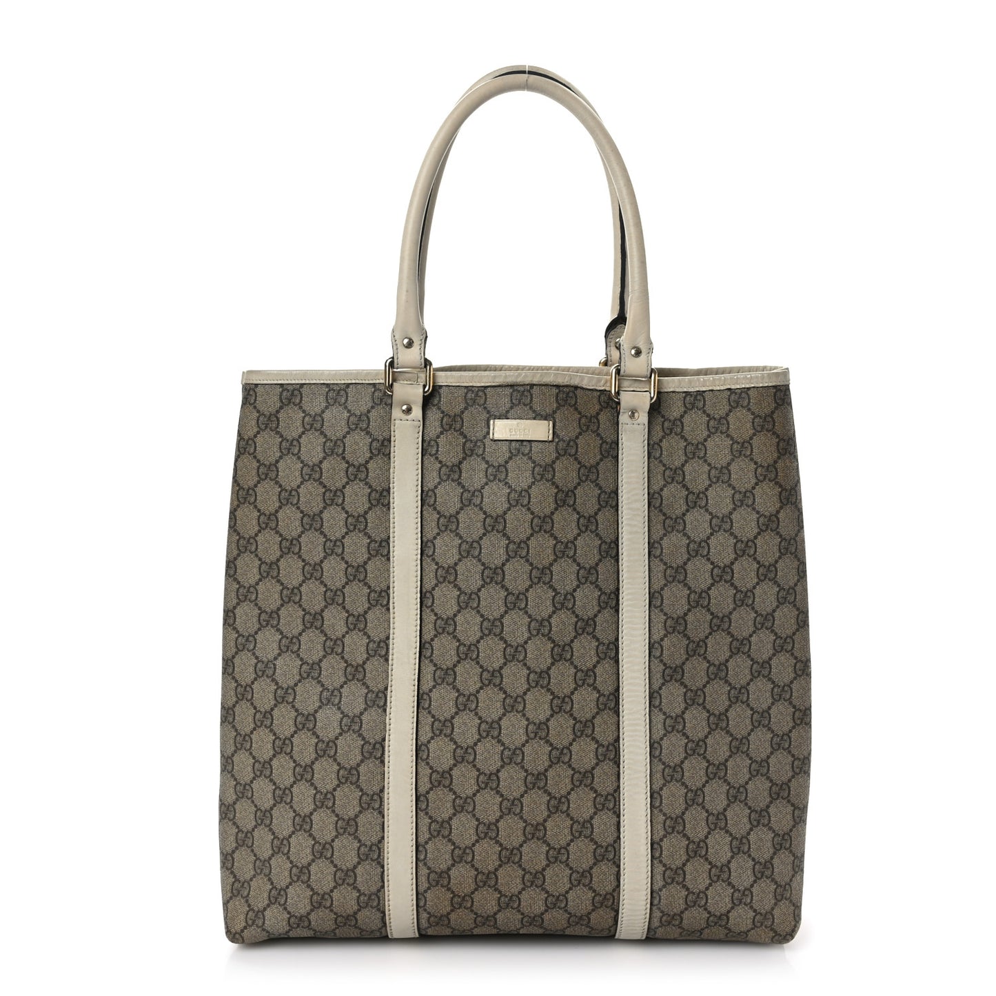 GG Plus Monogram Joy Vertical Tote Off White