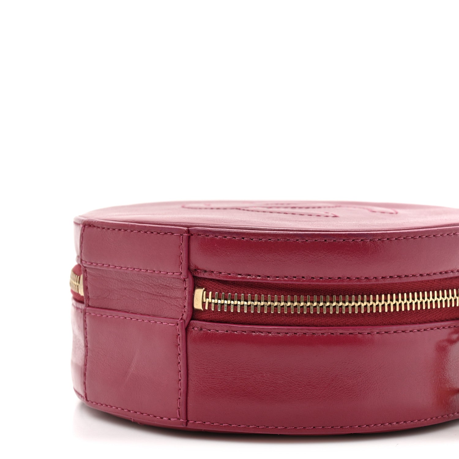 Chanel Glazed Calfskin Round As Earth Evening Bag Rouge 9 of 14