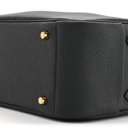 Hermes Taurillon Clemence Mini Lindy 20 Black 9 of 13