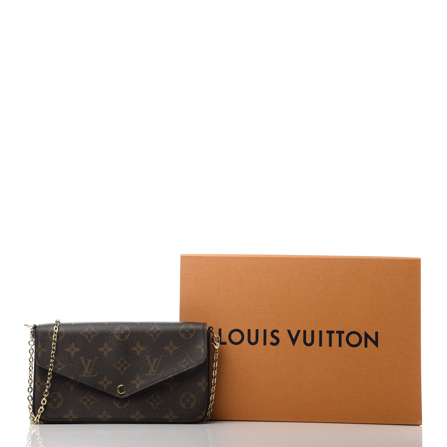 Louis Vuitton Monogram Pochette Felicie Chain Wallet Fuchsia 10 of 10
