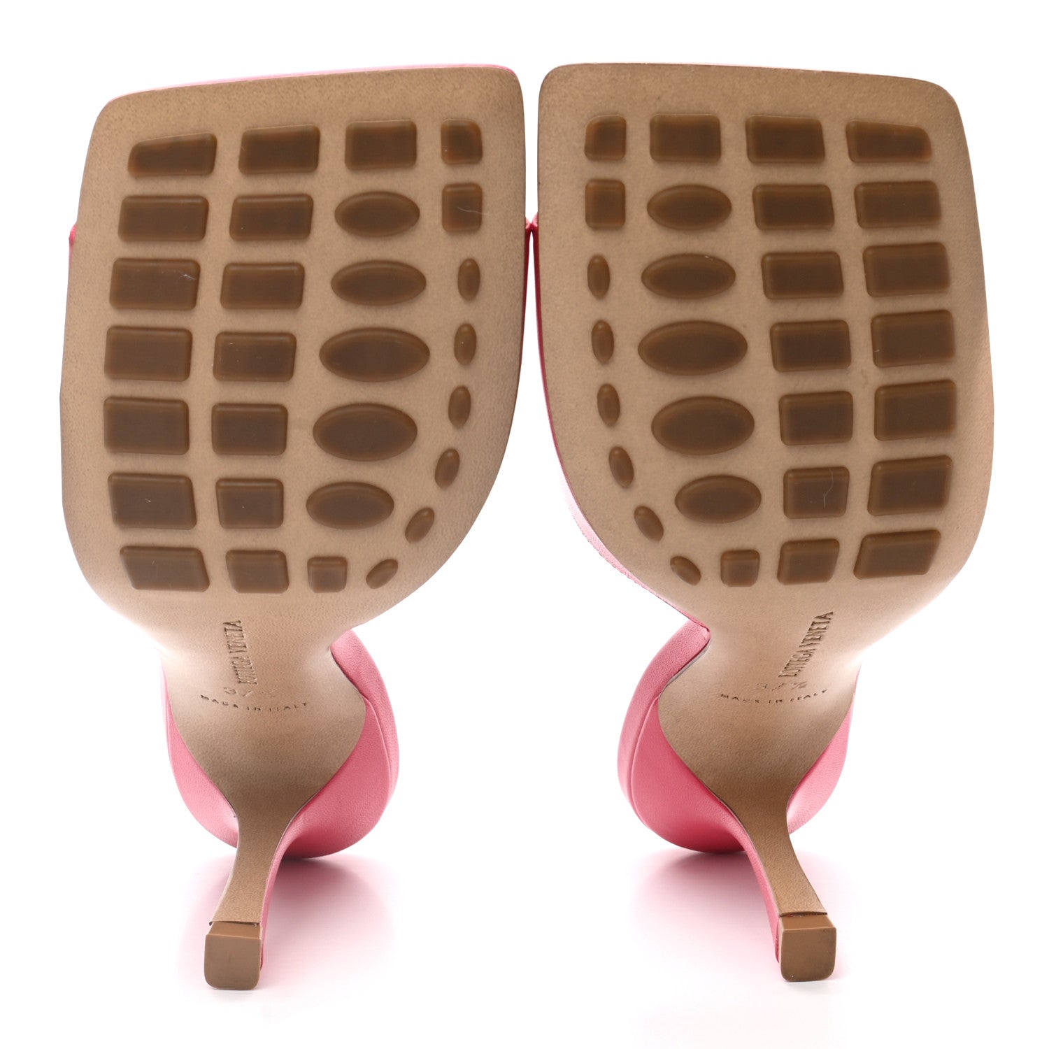 Bottega Veneta Lambskin Stretch Mule Sandals 37.5 Lollipop 5 of 8
