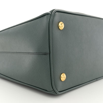 Prada Saffiano Lux Medium Tote Smeraldo 9 of 13