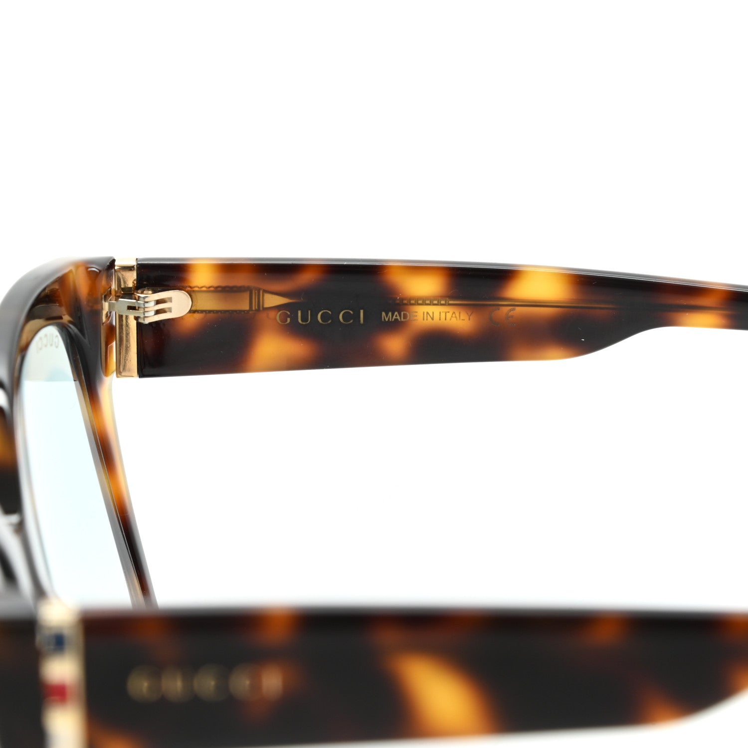 Gucci Acetate Square Frame Sunglasses GG0459S Tortoise 6 of 7