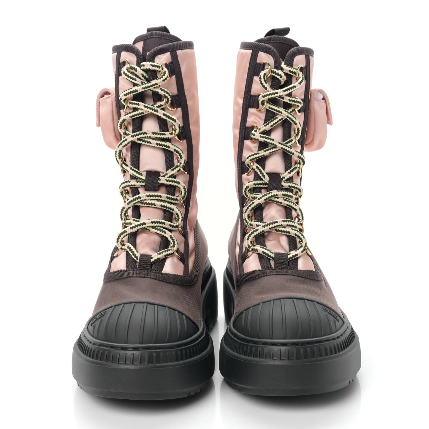 Nylon Baguette Domino 50mm Biker Boots 36 Baby Pink Nolita