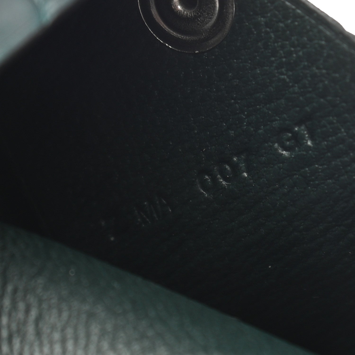 Hermes Matte Alligator Calvi Card Case Vert Cypress 7 of 7