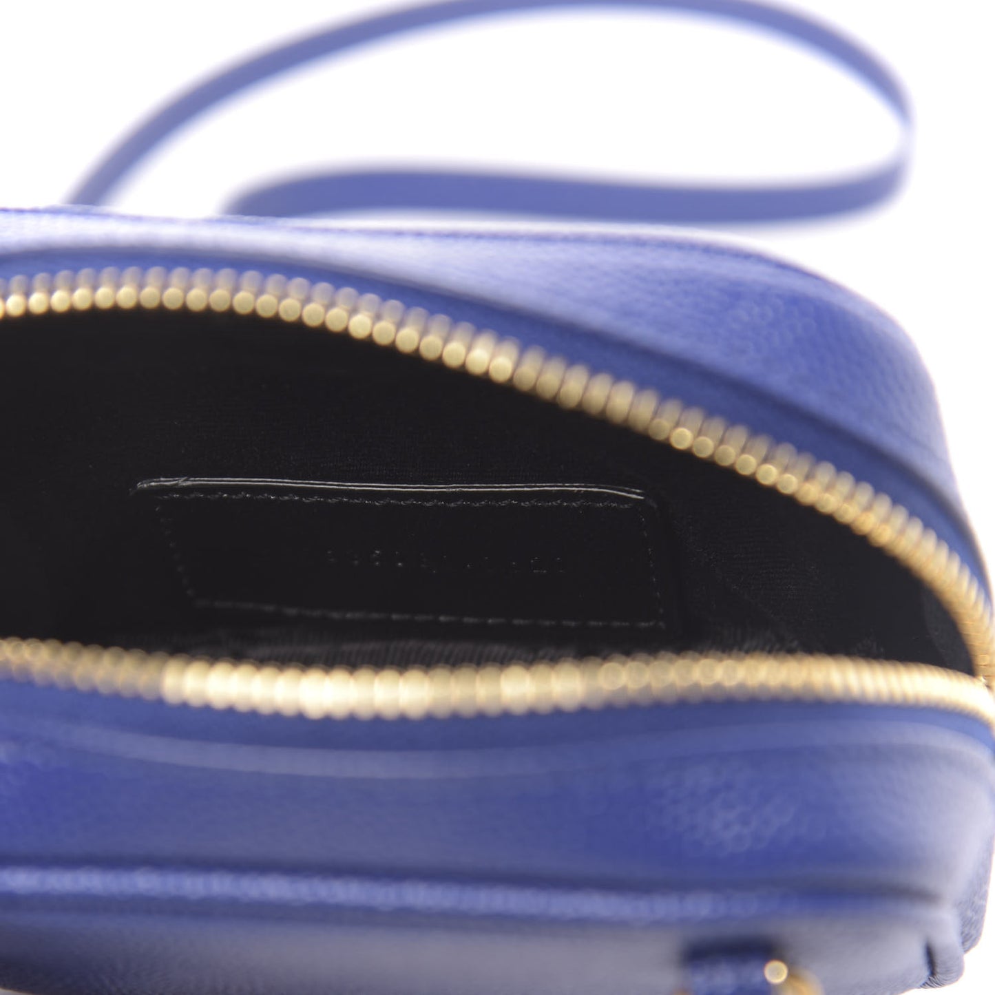 Grain De Poudre Matelasse Monogram Baby Lou Camera Bag Sapphire Blue