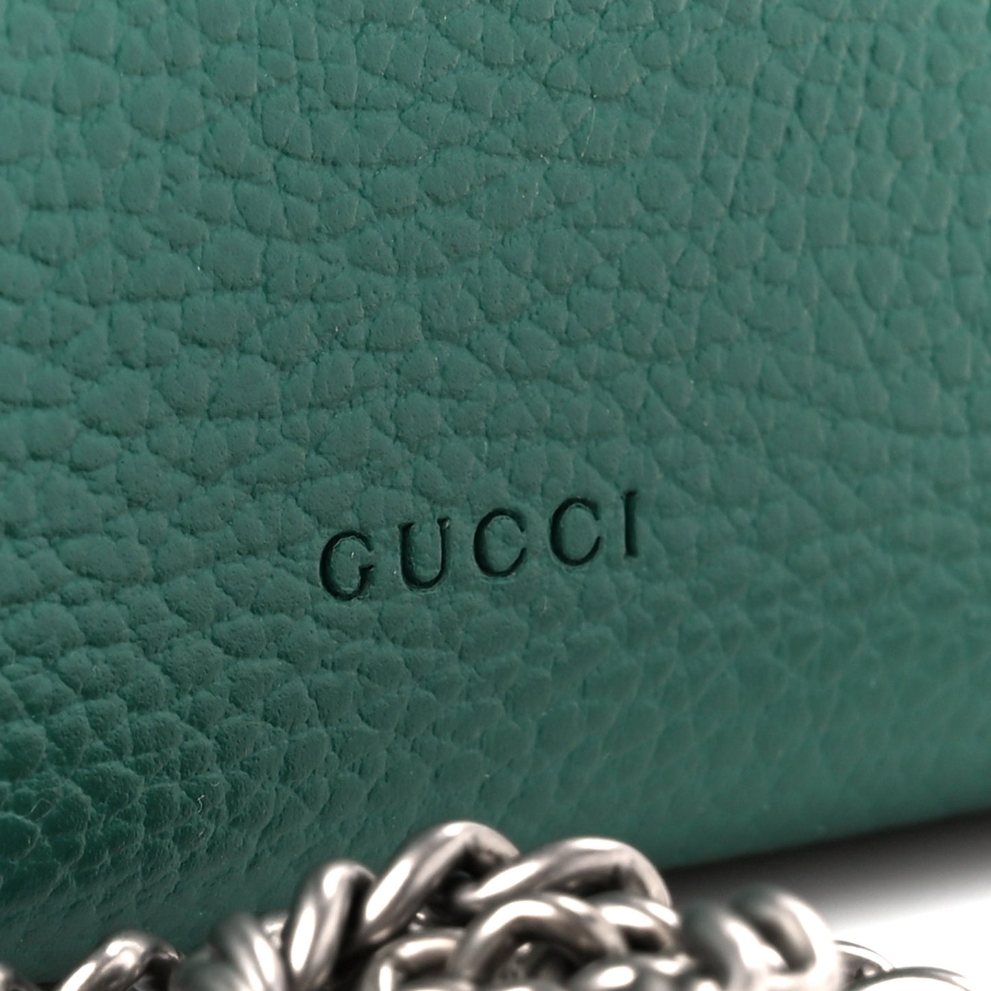 Calfskin Mini Dionysus Chain Wallet Emerald