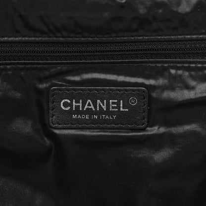 Chanel Wool Calfskin Embroidered Paris Hamburg Large Shopping Bag Blue 6 of 14