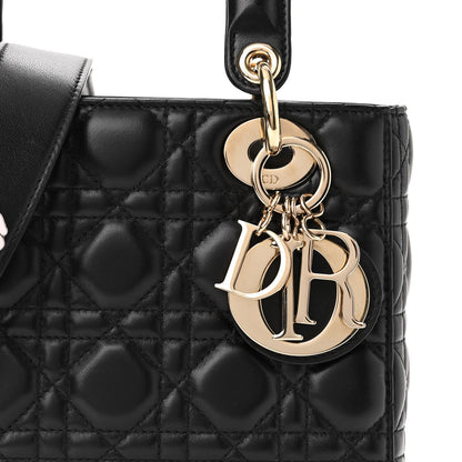 Christian Dior Lambskin Cannage Small Lucky Badges My Lady Dior Black 6 of 9