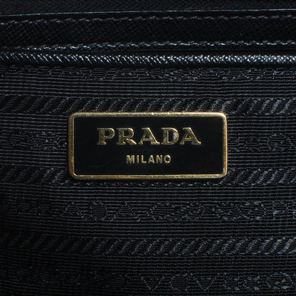 Prada Saffiano Lux Medium Double Zip Tote Nero Black 7 of 9